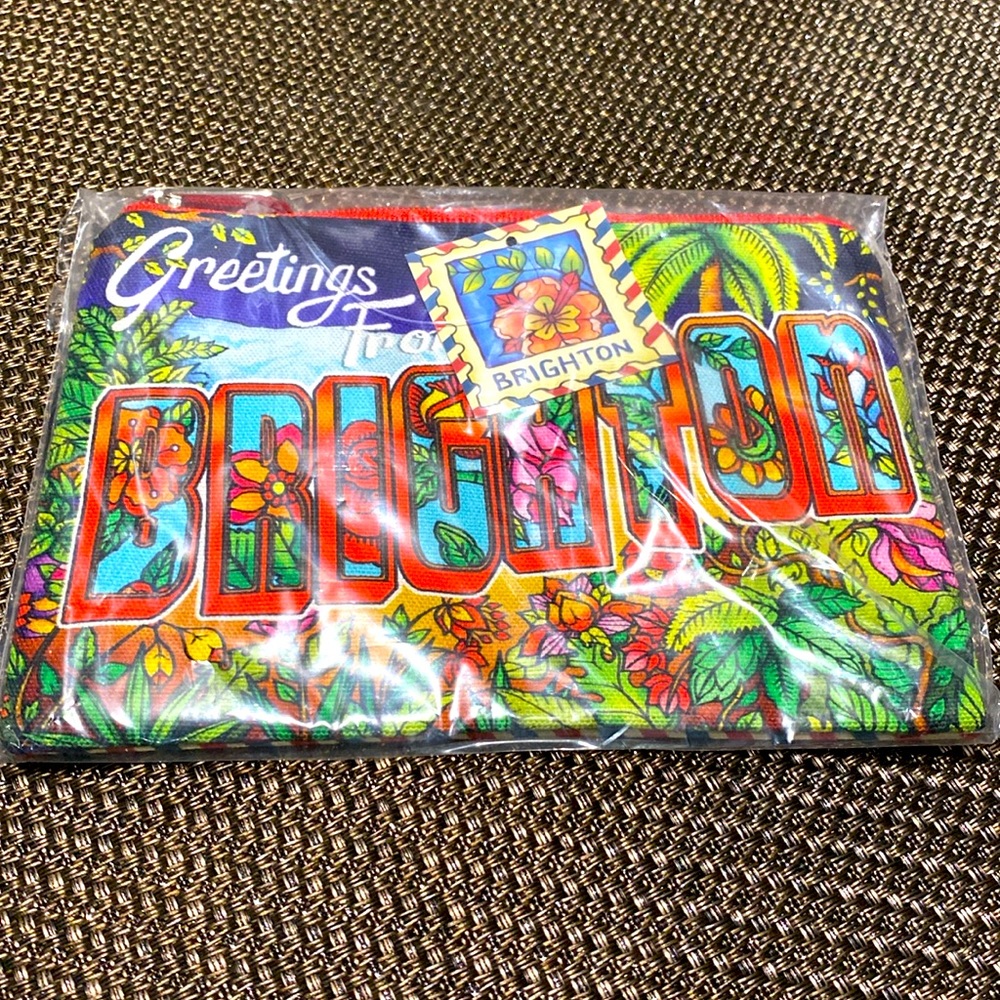 Brighton Greetings From Brighton Postcard Pouch D30240 - NWT